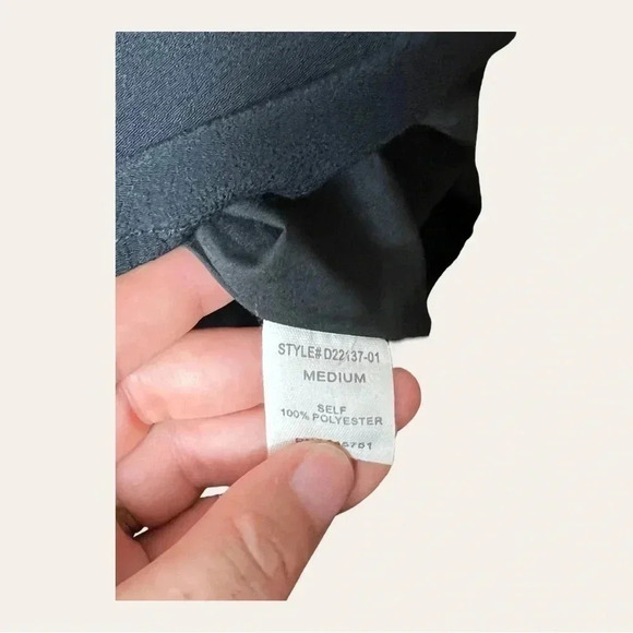 PEACH LOVE OF CALIFORNIA MINI DRESS LONG‎ SLEEVES SIZE MEDIUM BLACK COLOR - Picture 6 of 10